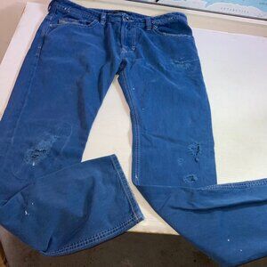 Diesel DNA Thavar Wash 0852D Blue W36/L33 Slim-Skinny  Distressed,